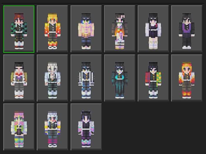 Anime & Manga Skin Pack Skins Minecraft Bedrock