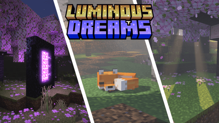 Poggys Luminous Dreams Texture Pack Mcdl Minecraft Addons