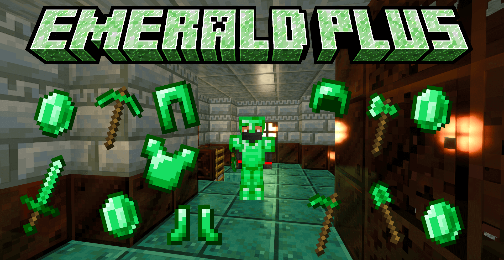 Emerald Plus Add on MCDL Minecraft Addons